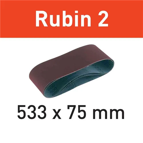 Festool Brusný pás L533X75 - P120 RU2/10 Rubin 2