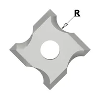 IGM N034 Žiletka tvrdokovová radiusová - R2 mm MDF+