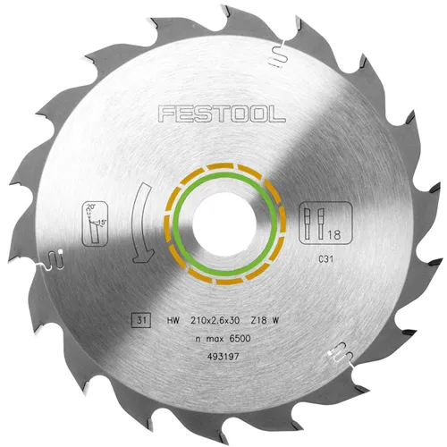 Festool Pilový kotouč do okružních pil HW 210x2,6x30 W18 WOOD STANDARD
