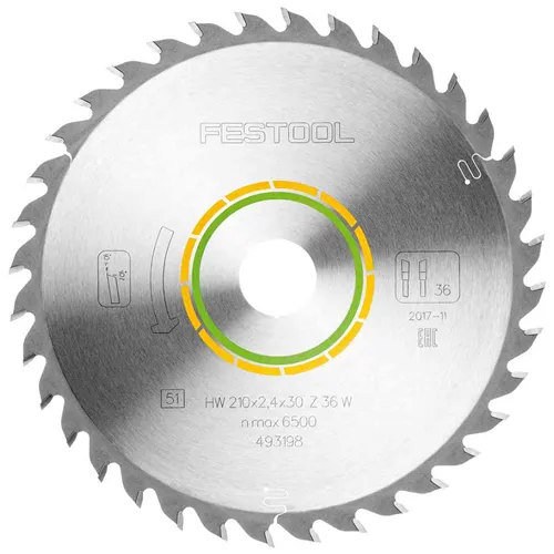 Festool Pilový kotouč do okružních pil HW 210x2,4x30 W36 WOOD UNIVERSAL