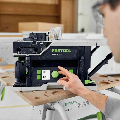 Festool Akumulátorová stolní okružní pila CSC SYS 50 EBI-Basic