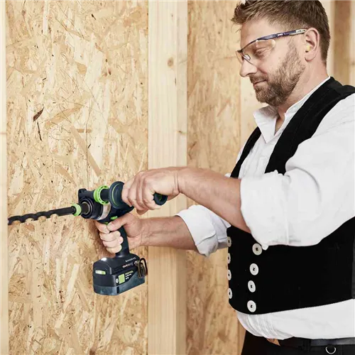 Festool Akumulátorový příklepový vrtací šroubovák TPC 18/4 I-Basic-Set QUADRIVE