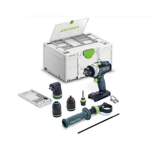 Festool Akumulátorový příklepový vrtací šroubovák QUADRIVE TPC 18/4 Basic-Set/XL