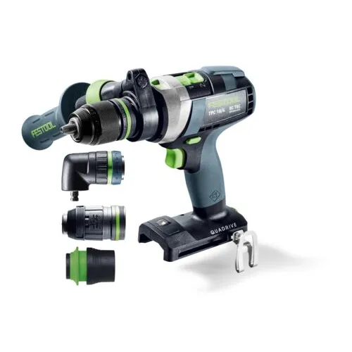 Festool Akumulátorový příklepový vrtací šroubovák QUADRIVE TPC 18/4 Basic-Set/XL