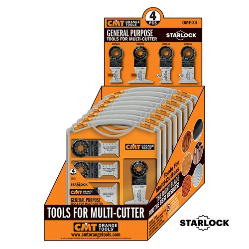 CMT Starlock Sada pro multifunkční nářadí, 4 ks