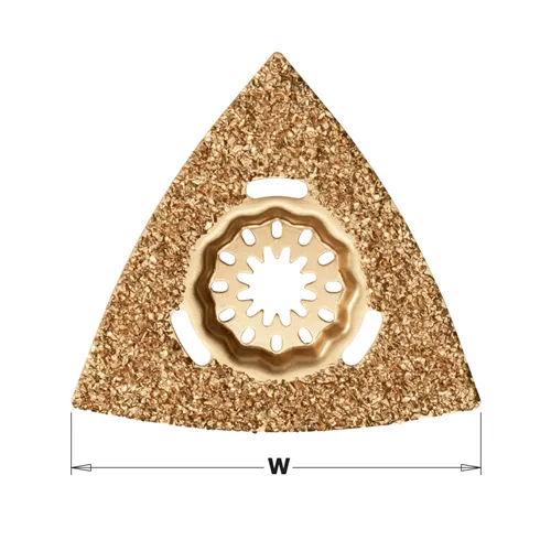 CMT Starlock Delta rašple s tvrdokovovými zrny CARBIDE na cihlu a beton - 80 mm