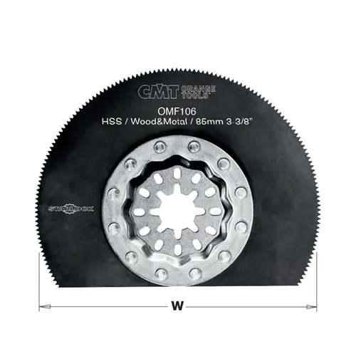 CMT Starlock Ponorný pilový list HSS, na dřevo a kov - 85 mm