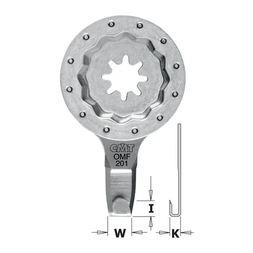 CMT Starlock PLUS Zahnutý vyřezávací list HCS - 4 mm
