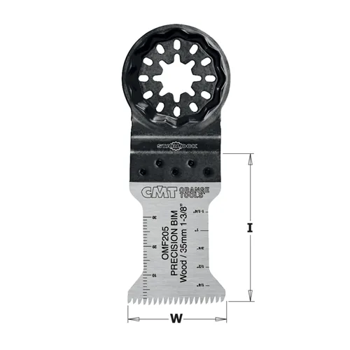 CMT Starlock Ponorný pilový list BIM s dlouhou životností a japonským ostřím, na dřevo - 35 mm, 5ks
