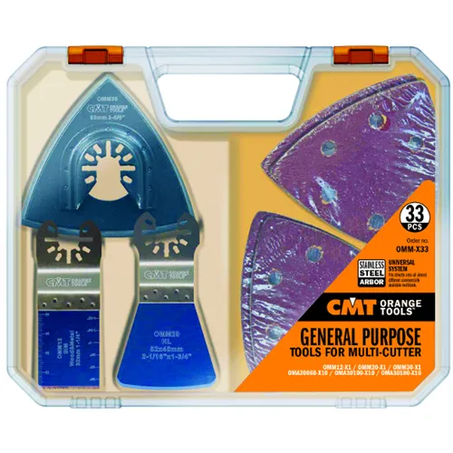 CMT Sada příslušenství k oscilační multifunkčnímu nářadí - 33 ks