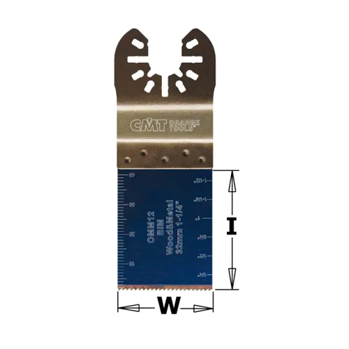 CMT Ponorný pilový list BIM, na dřevo, kov - 32mm, sada 5 ks