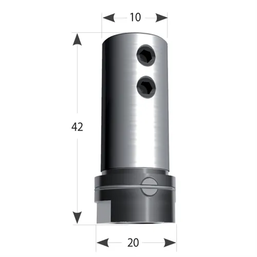 Rychloupínací pouzdro 360 Weeke pro vrták S10, D20x42 P-L