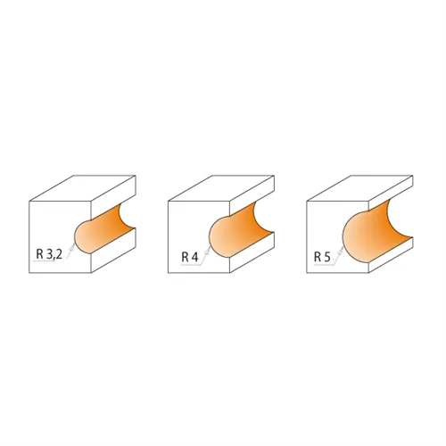 CMT Fréza půlkruhová zaoblovací vypouklá - R3,2 D19,5x6,35 L57 S=6 HW