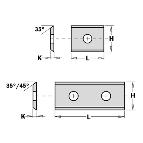 CMT Žiletka - 19,5x12x1,5mm