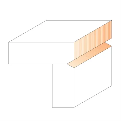 CMT C953 Ořezávací fréza s V břitem - D19 d12,7 I25,4 L62,7 S=8 HW