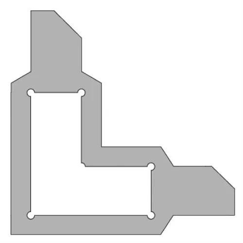 CMT Rám pro ornamenty pro rohové vzory