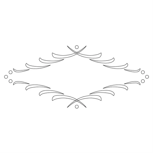 CMT Šablona na ornamenty na zásuvky FLORENTINE 195x85mm