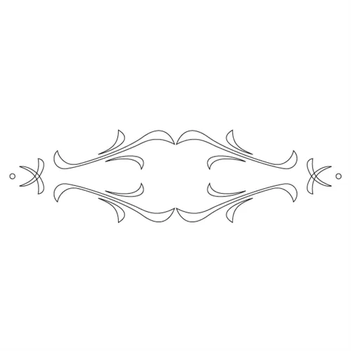 CMT Šablona na ornamenty na zásuvky KASKADA 250x65mm