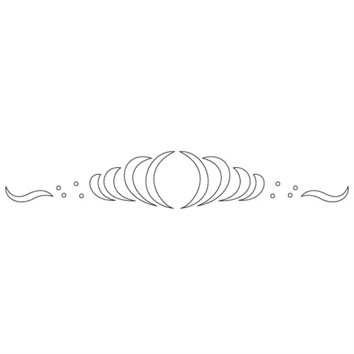 CMT Šablona na ornamenty na zásuvky FOLKLORE 250x40mm