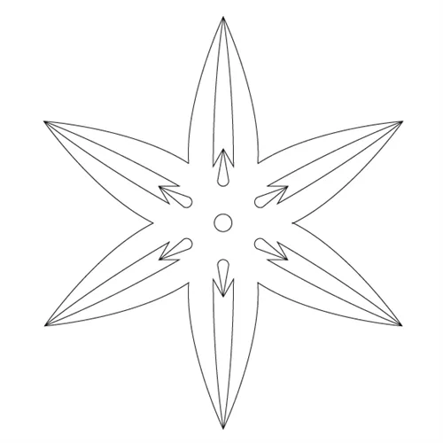 CMT Šablona na ornamenty růžicové vzory ROZETA 88 a 70mm