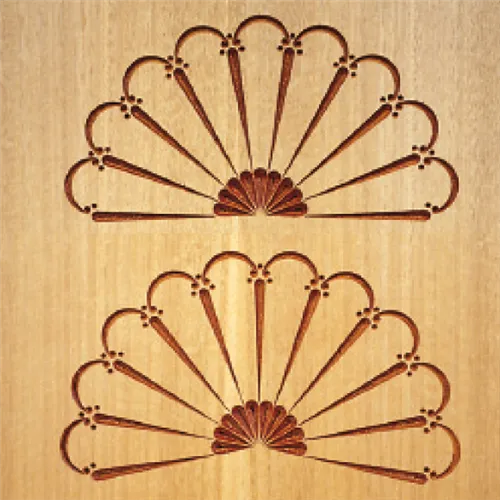 CMT Šablona na ornamenty růžicové vzory Velký španělský vějíř 400mm