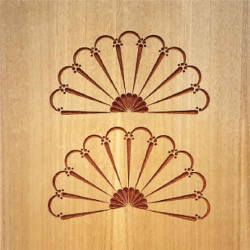 CMT Šablona na ornamenty růžicové vzory Malý španělský vějíř 200mm