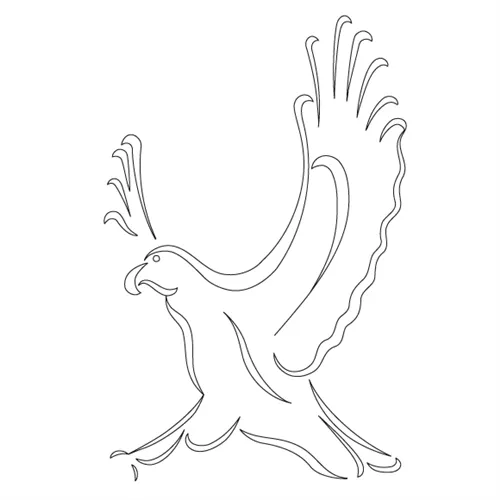 CMT Šablona na ornamenty na dvířka OREL 178x298mm