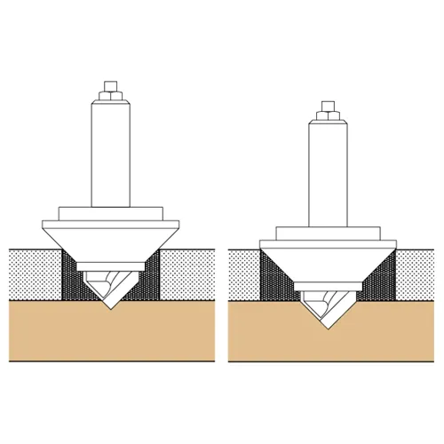 CMT Fréza na ornamenty 3D s objímkou, S=8 mm