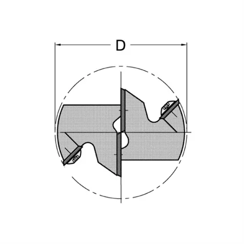 Srovnávací a falcovací fréza 1208 Z2+2 - D35 L90 S=25x55mm