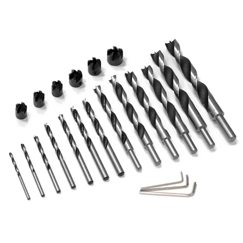 FISCH Sada vrtáků a záhlubníků do dřeva 13 ks - D4-5-6-7-8-9-10-12-14-15-16-18-20