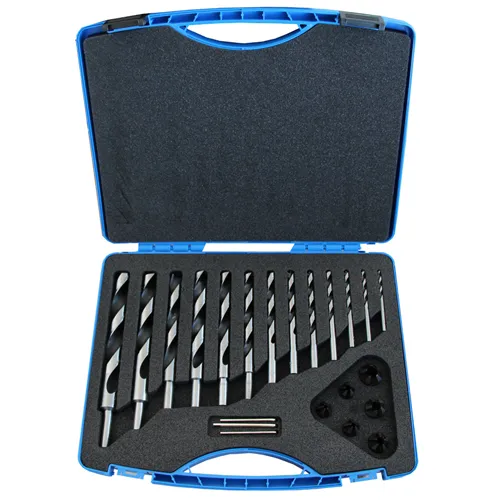 FISCH Sada vrtáků a záhlubníků do dřeva 13 ks - D4-5-6-7-8-9-10-12-14-15-16-18-20