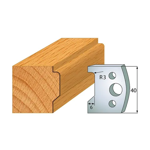 IGM profil 032 - pár nožů 40x4mm SP