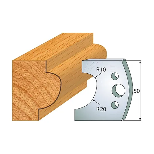 IGM profil 504 - pár nožů 50x4mm SP