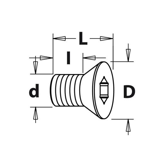 Šroub TSPTI - M2,5x3,2x6 D3,5 IGM