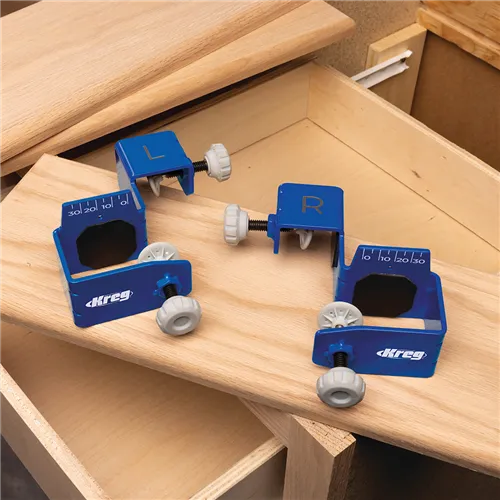 Kreg Přípravek pro montáž čel zásuvek