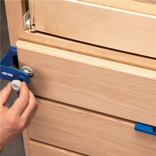 Kreg Přípravek pro montáž čel zásuvek