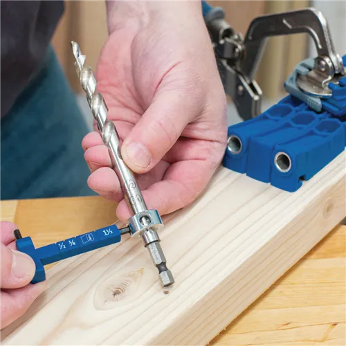 Kreg Vrták pro skryté spoje s nastavitelným dorazem