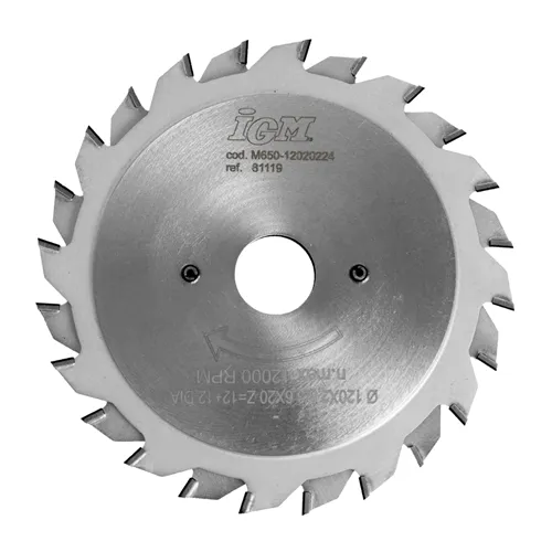 IGM Diamantový předřezový kotouč dvoudílný - D120x2,8-3,6 d20 Z12+12 H.4