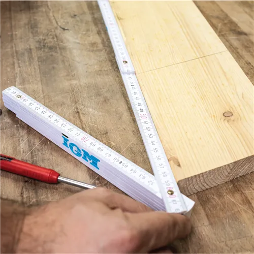 IGM Skládací metr s úhloměrem 2m