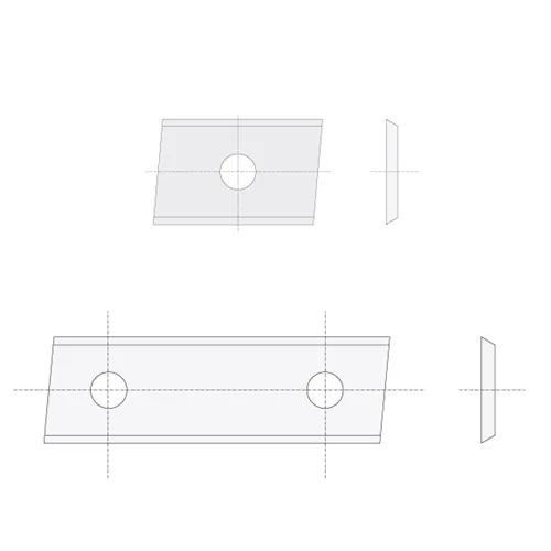 IGM N014 Žiletka tvrdokovová Z2 zkosená - 50x12x1,5 UNI L