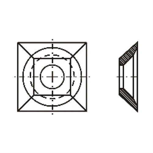 IGM Žiletka tvrdokovová - 21x21x5 Dřevo