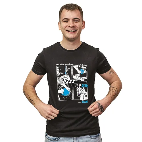 IGM Tričko Comics Bowl, černá - vel. L