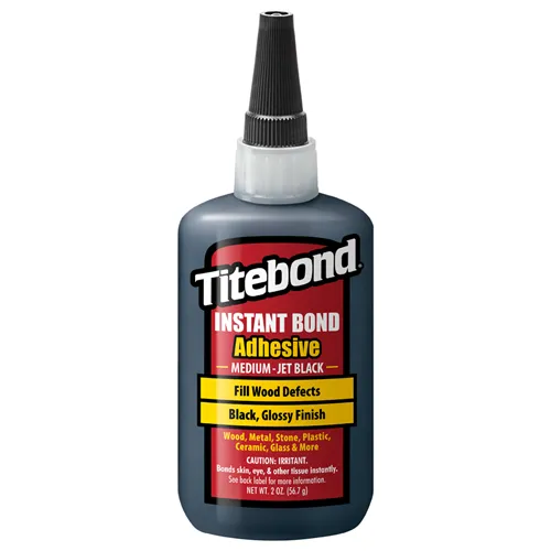 Titebond Instant Medium Jet Black Rychleschnoucí lepidlo - 59ml