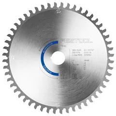 Festool Pilový kotouč do okružních pil HW 168x1,8x20 F/FA 52 ALUMINIUM/PLASTICS