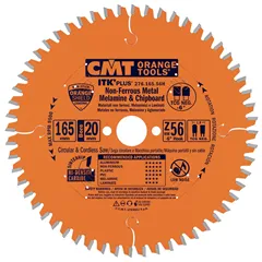 CMT ITK Ultra tenký kotouč na lamino, plast a neželezné kovy - D168x1,8 d20 Z52 HW