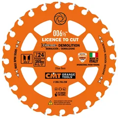 CMT XTreme Pilový kotouč na demoliční práce - D165x2,3 d20 Z24 HW