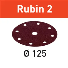 Festool Brusné kotouče STF D125/8 - P120 RU2/50 Rubin 2