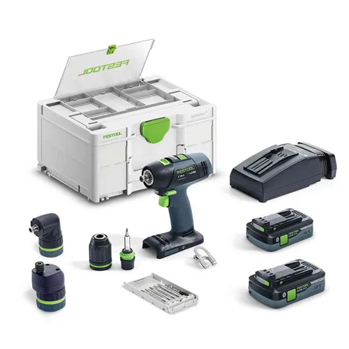 Festool Akumulátorový vrtací šroubovák T 18+3 HPC 4,0 I-Set