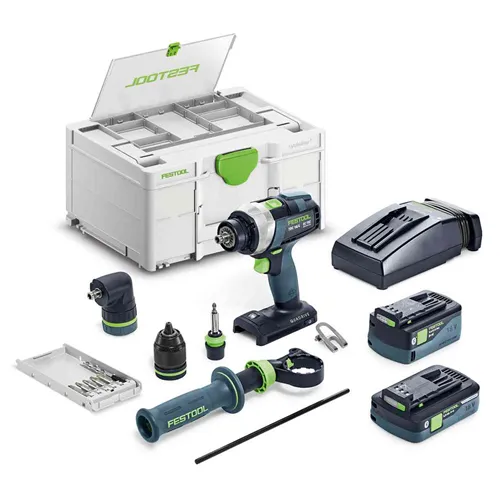 Festool Akumulátorový vrtací šroubovák TDC 18/4 5,0/4,0 I-Set QUADRIVE