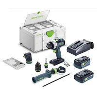 Festool Akumulátorový příklepový vrtací šroubovák TPC 18/4 5,0/4,0 I-Set QUADRIVE